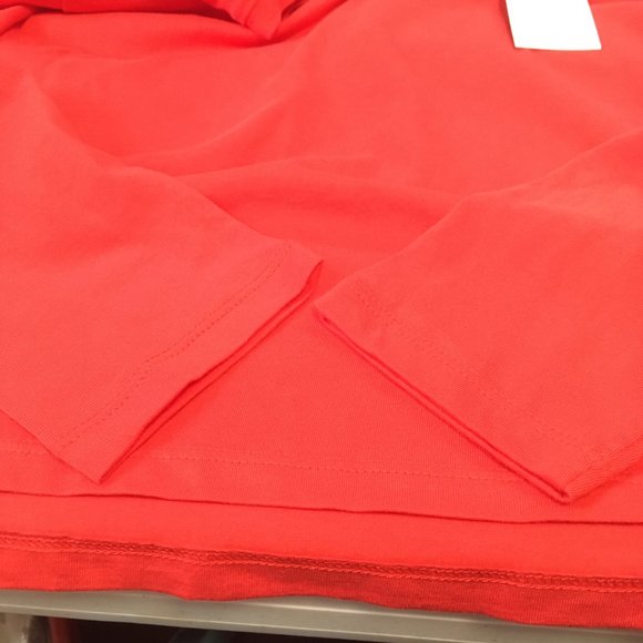 Women's Wild Fable Red Long Sleeve Crew Neck Cropped T Shirt NWT Choose Size - Picture 3 of 6